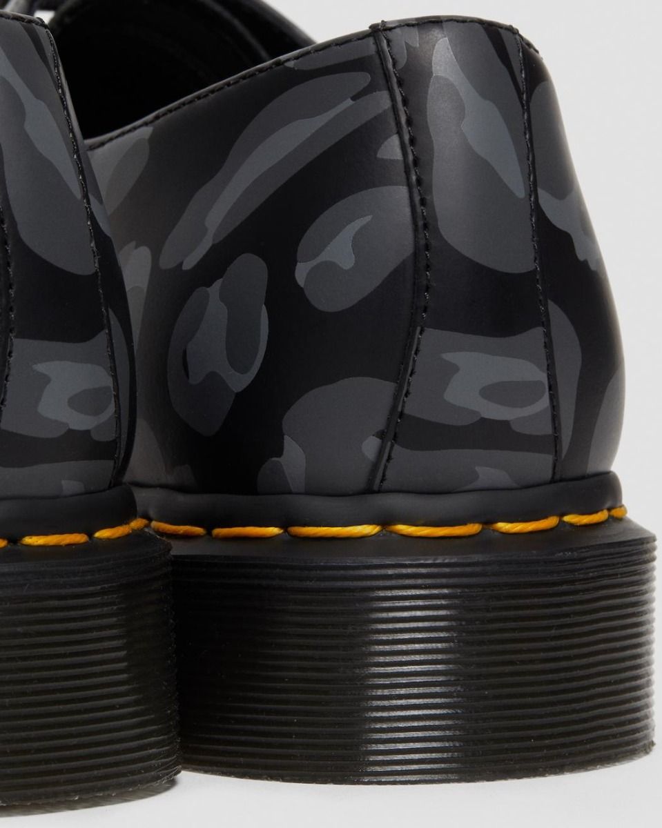 1461 DISTORTED LEOPARD PRINT OXFORD SHOES