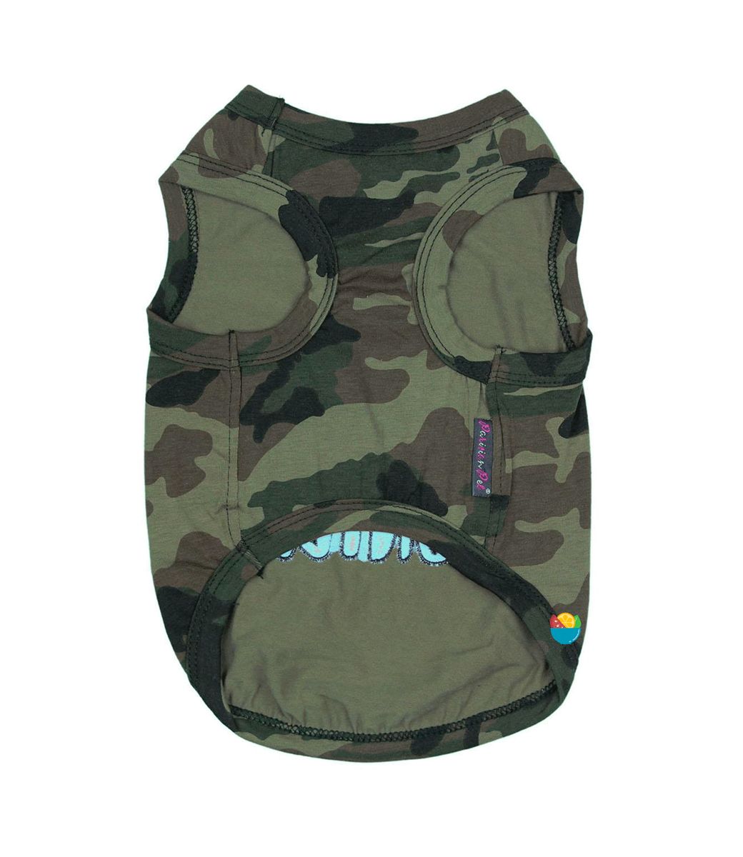 Parisian Pet Bug Hunter Dog Tank - Camo