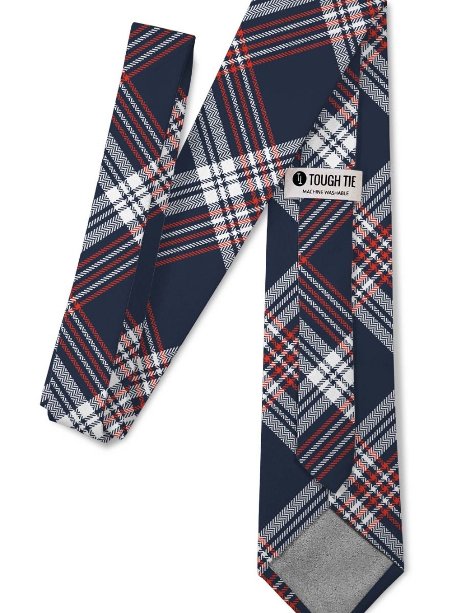 Paul - Red & Blue Flannel Tie