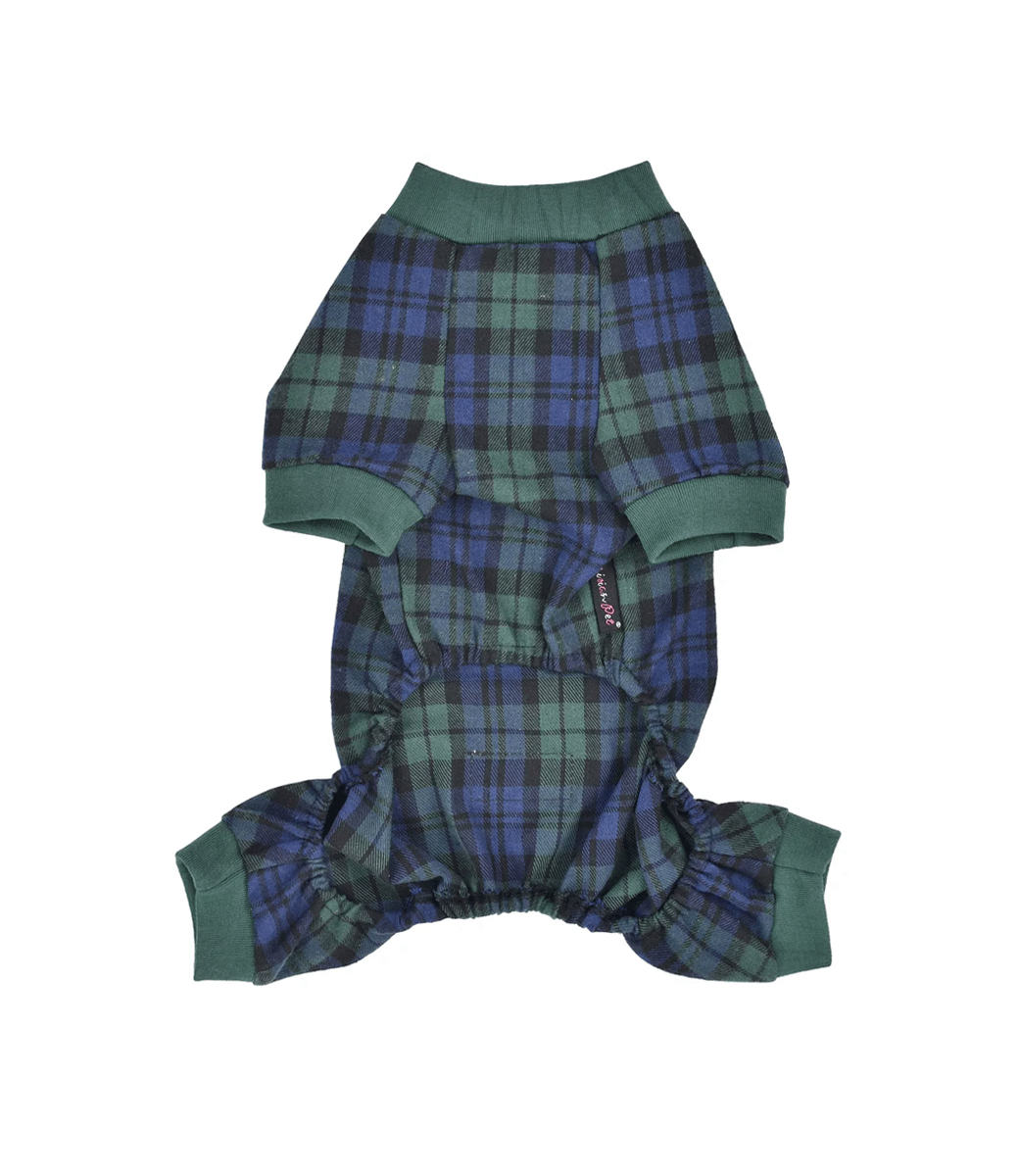 Scottish Plaid Dog Pajama - Parisian Pet