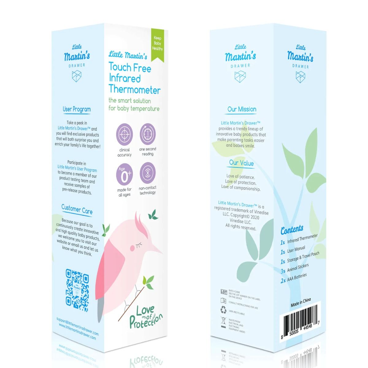 Touch-Free Infrared Forehead Thermometer from Little Martin's Drawer