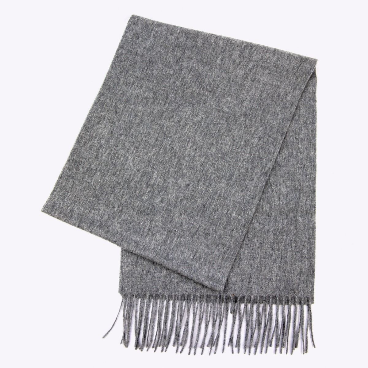 100% Cashmere Solid Scarf Cement