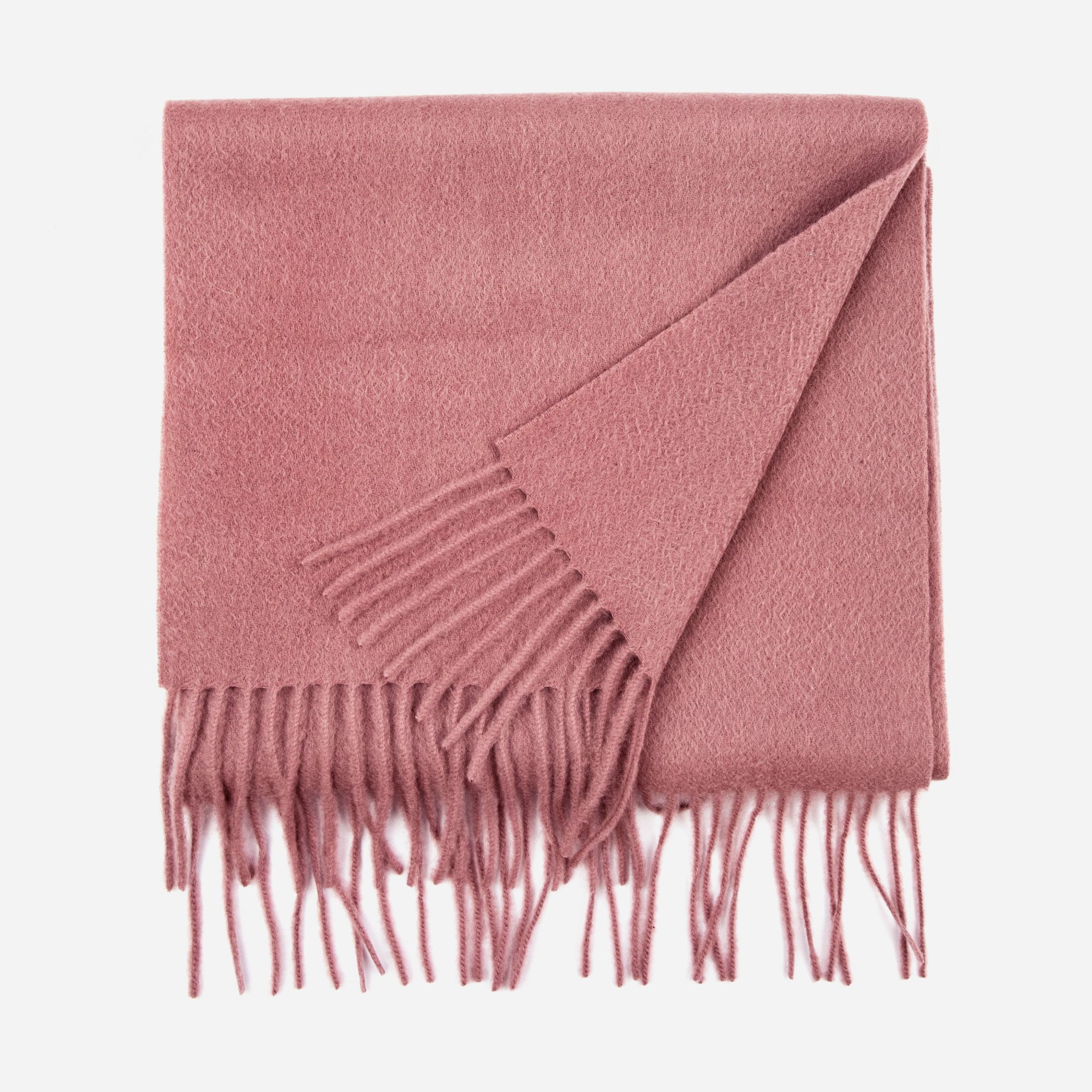 100% Cashmere Solid Scarf Mauve Taupe