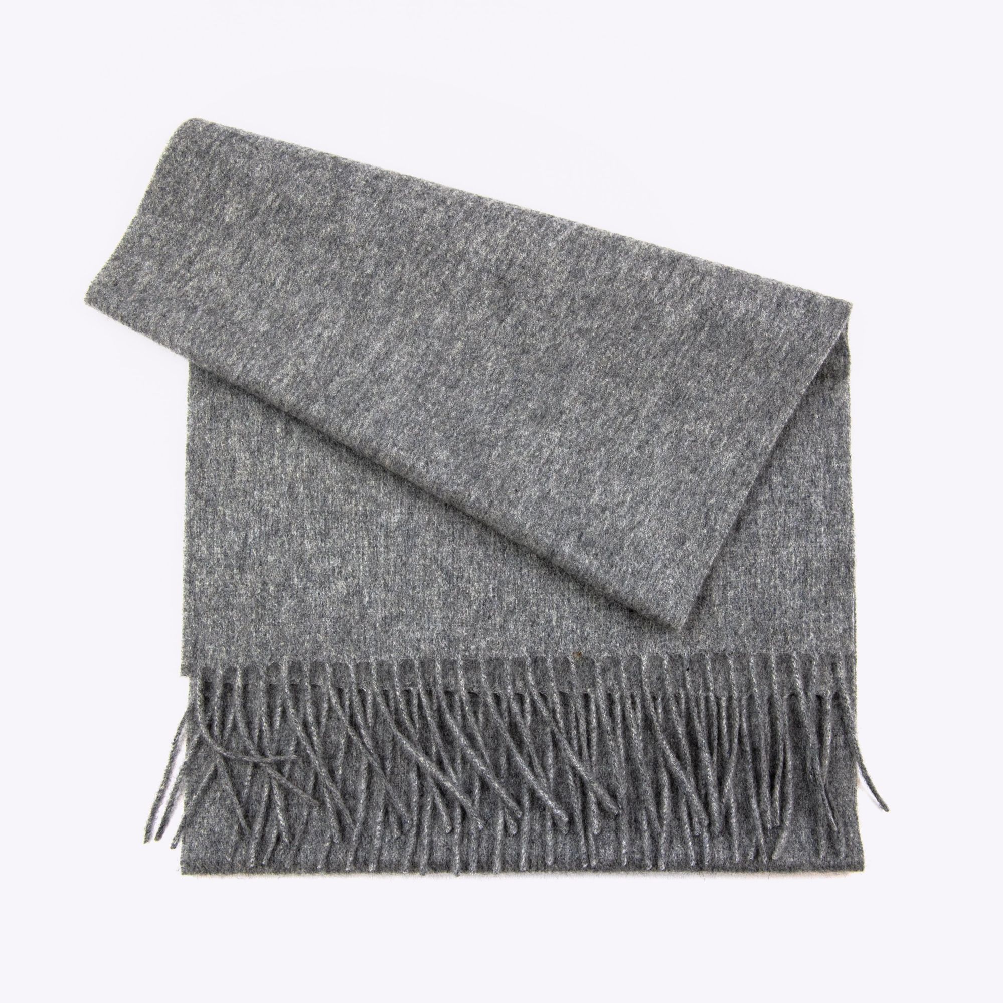 100% Cashmere Solid Scarf Cement