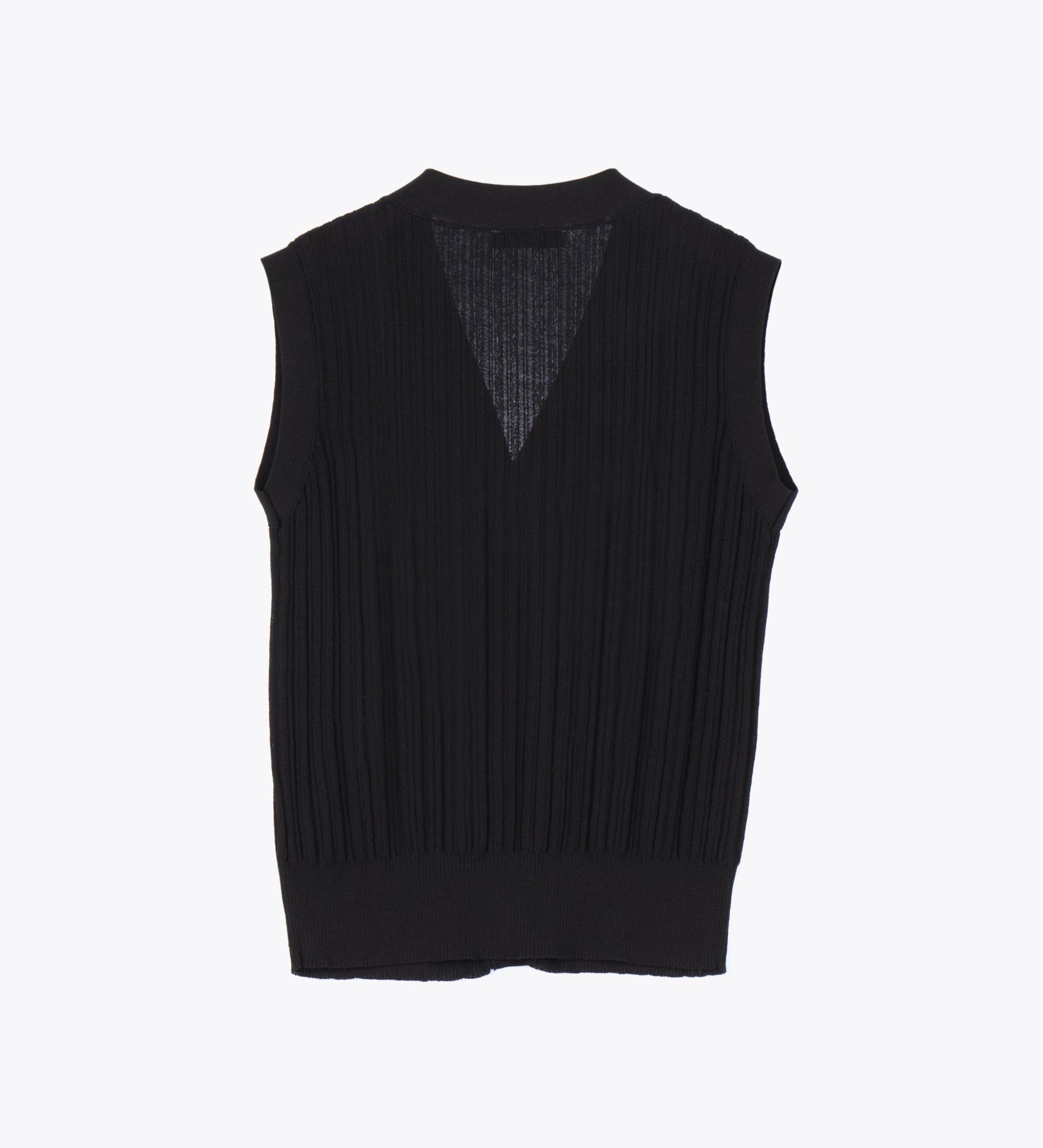 LEEZ Women Knit Sweater Tank - Black