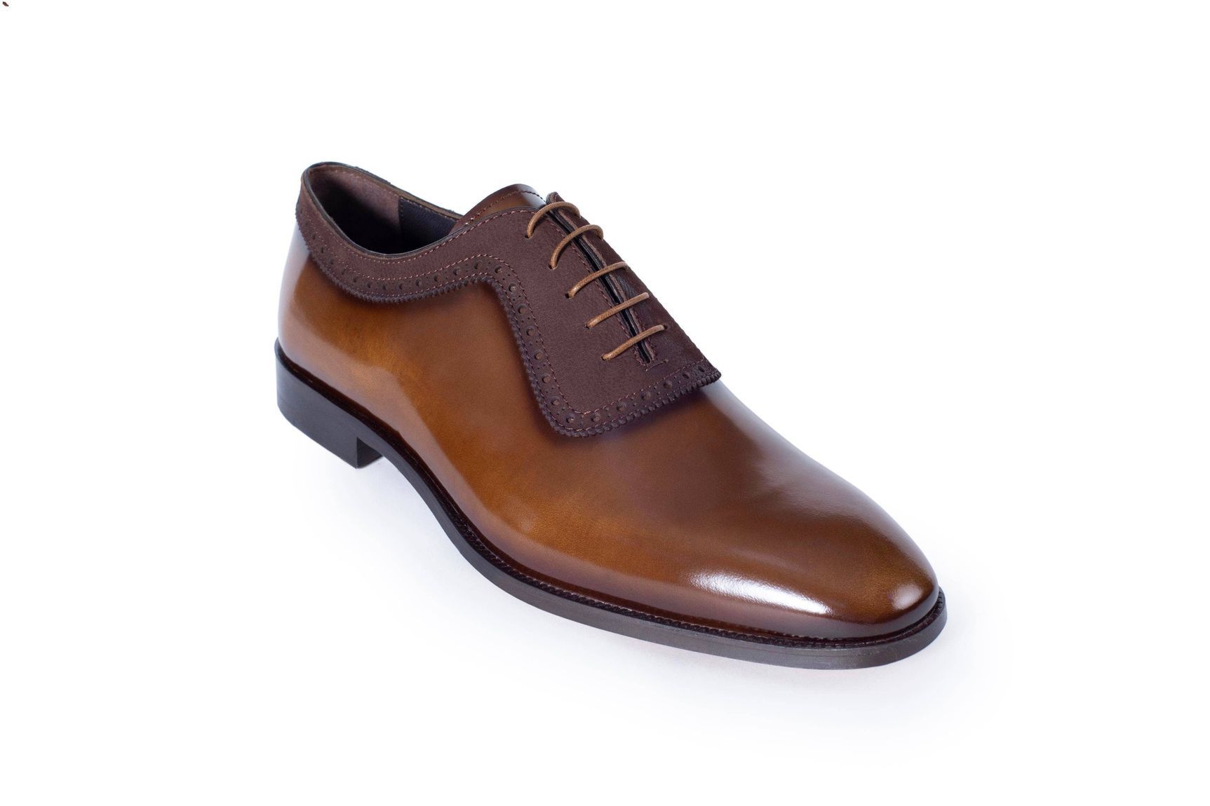 VellaPais Plain Toe Oxford Dark Brown&Dark Brown