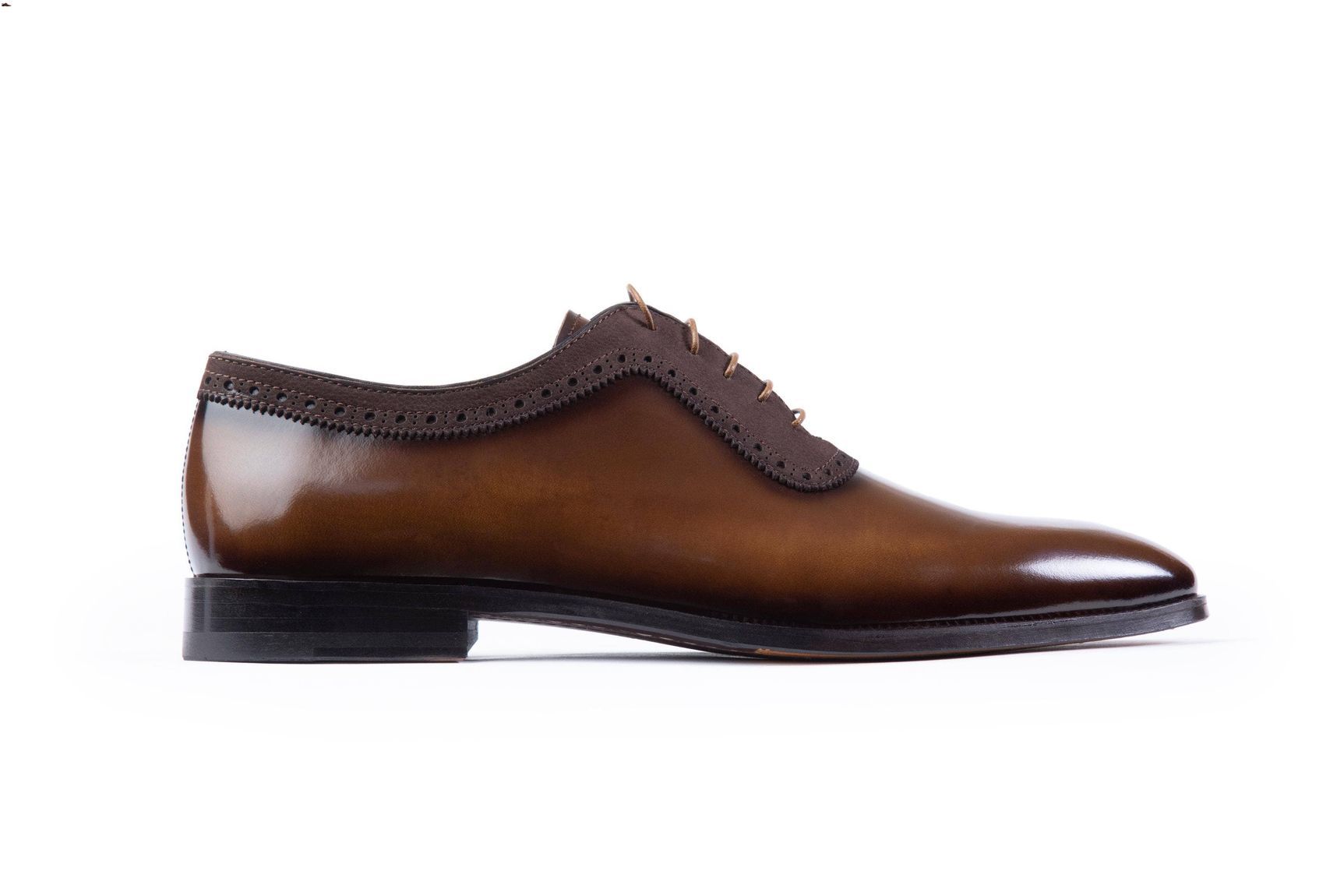 VellaPais Plain Toe Oxford Dark Brown&Dark Brown