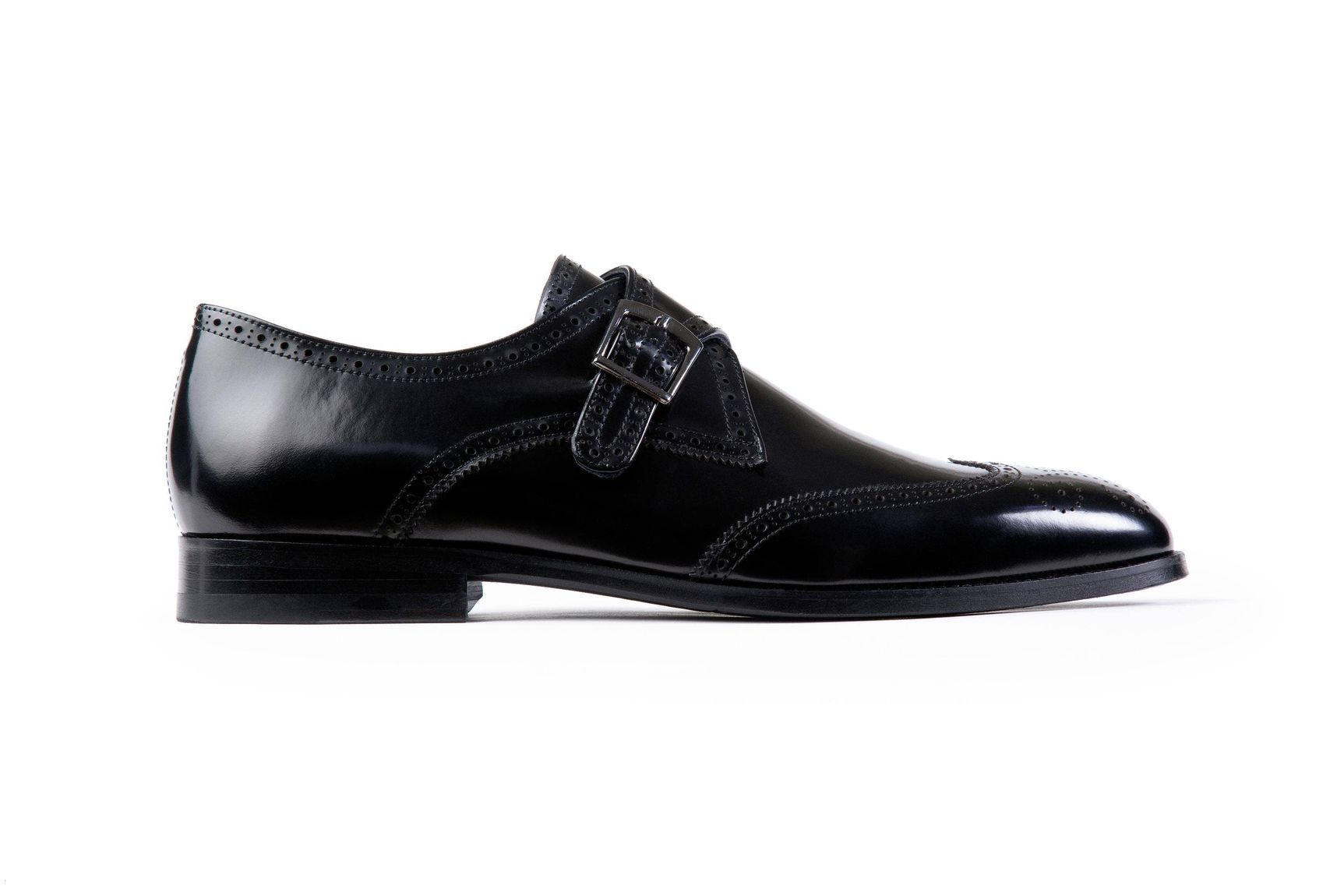 VellaPais Wingtip Monkstrap Black