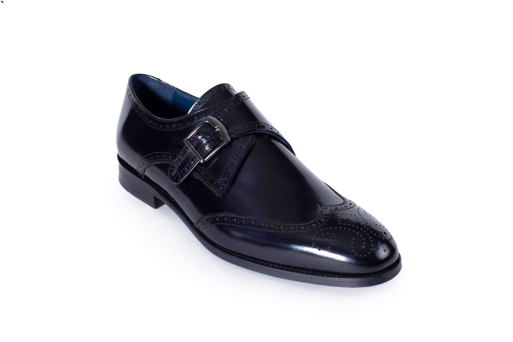 VellaPais Wingtip Monkstrap Black