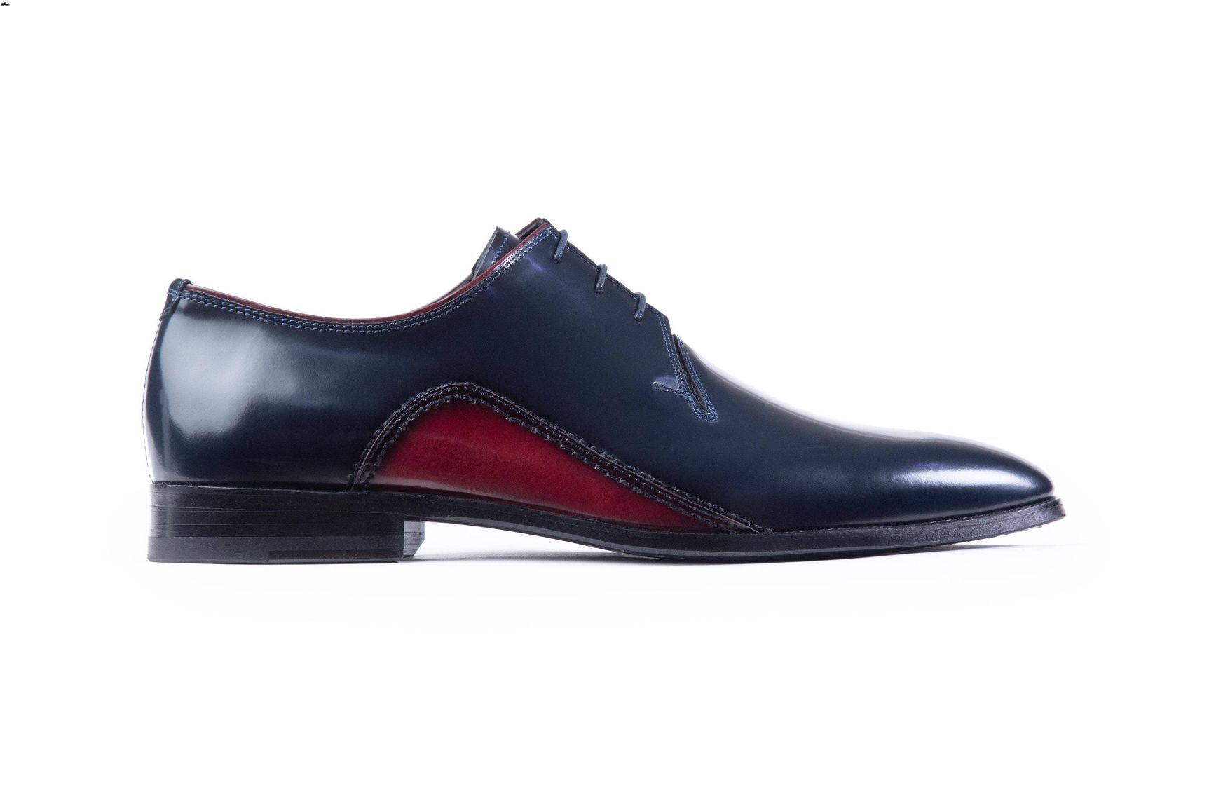 VellaPais Dress Shoes Navy Blue&Rose Red