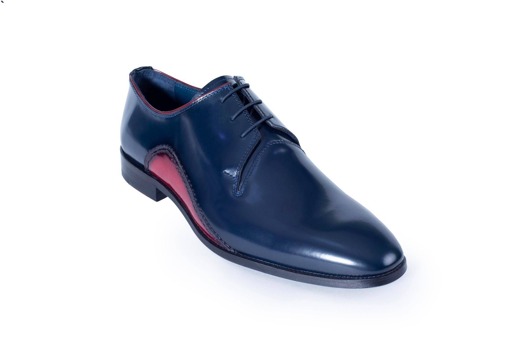 VellaPais Dress Shoes Navy Blue&Rose Red