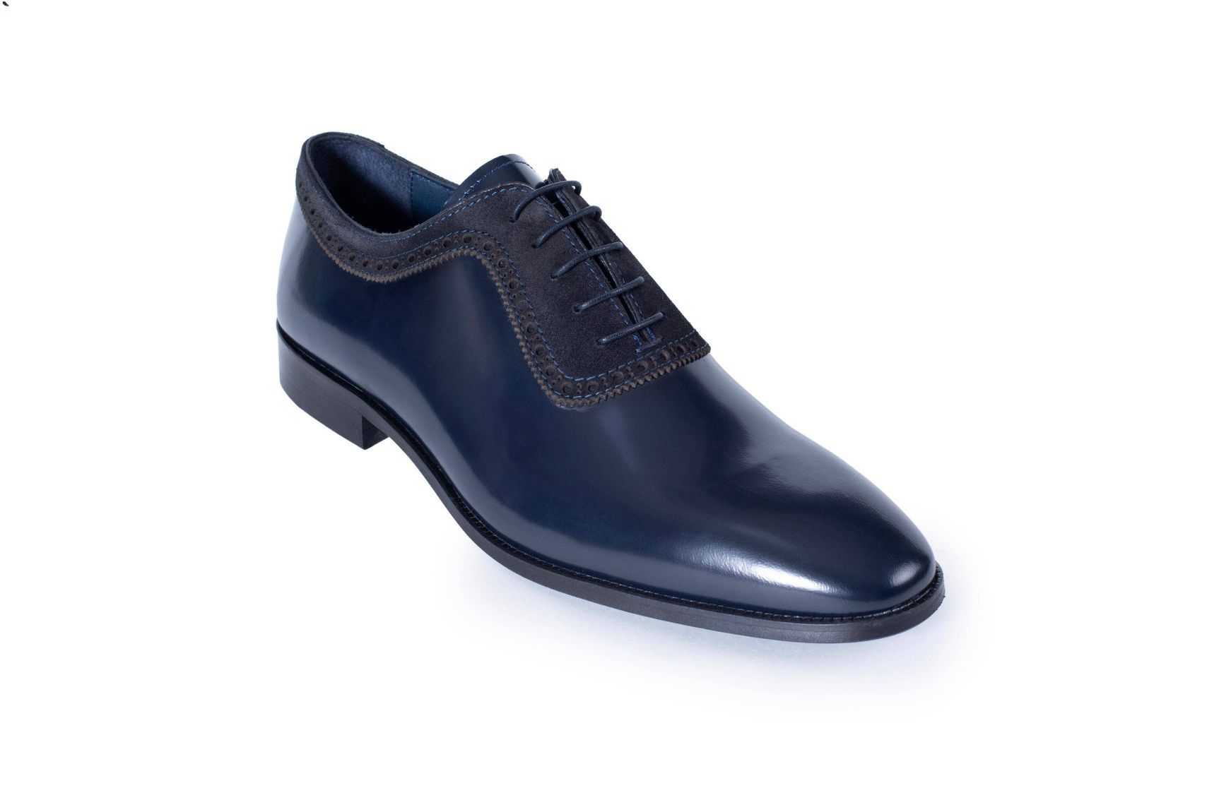 VellaPais Plain Toe Oxford Navy Blue&Navy Blue