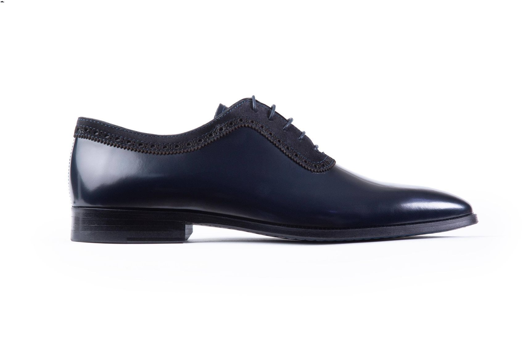 VellaPais Plain Toe Oxford Navy Blue&Navy Blue