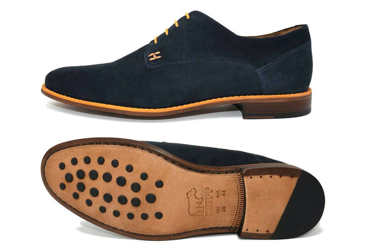 Casual Chic - Navy Blue & Orange