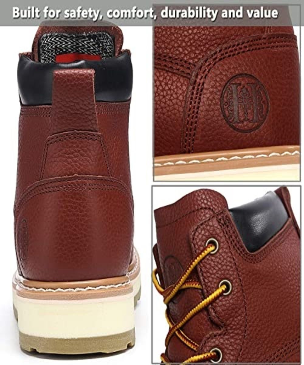 CK303 Work Boots 6 inch for Men Water Resistant Soft Toe