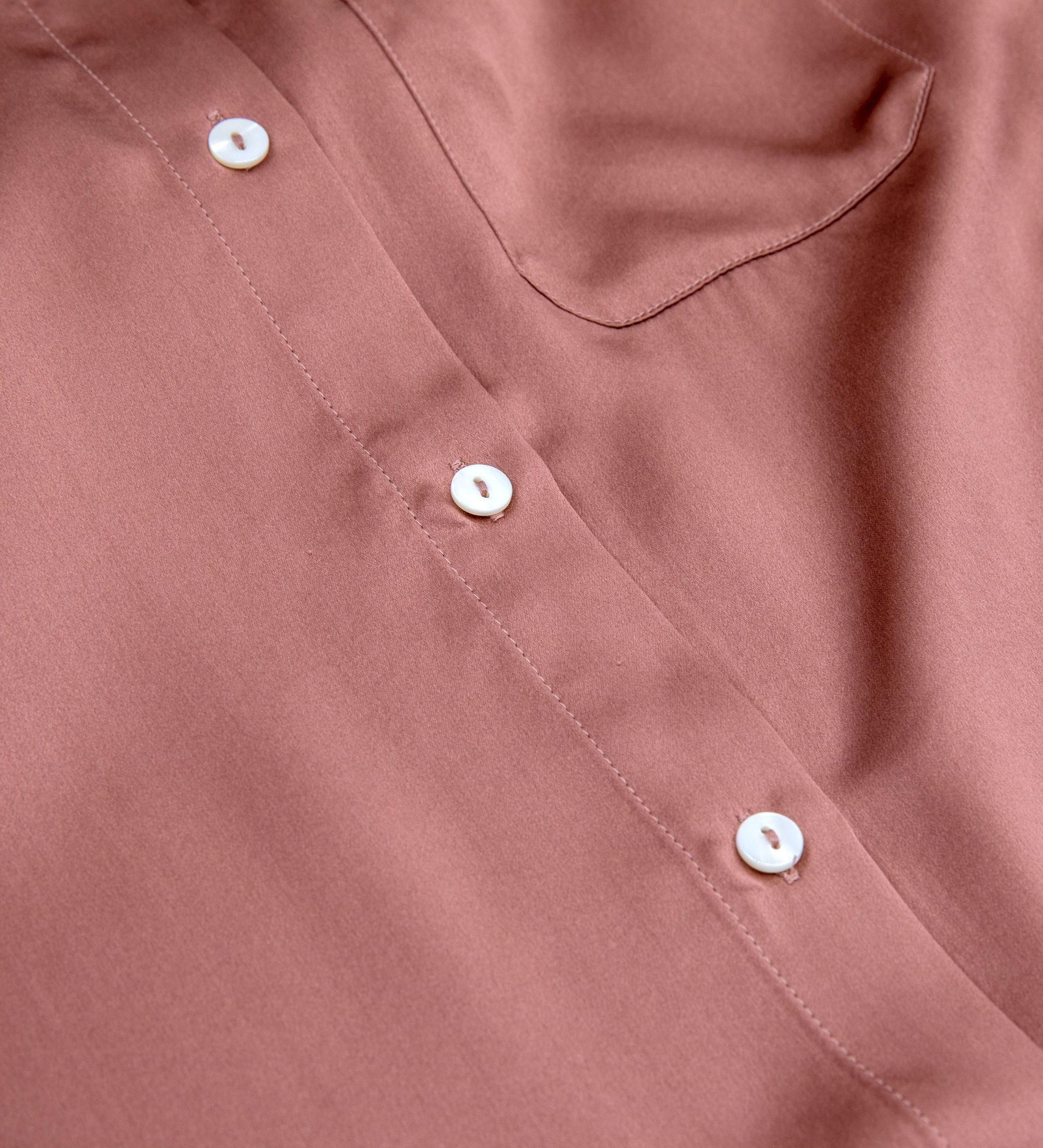 LEEZ Women Long Sleeve Mulberry Silk Blouse - Dusty Cedar