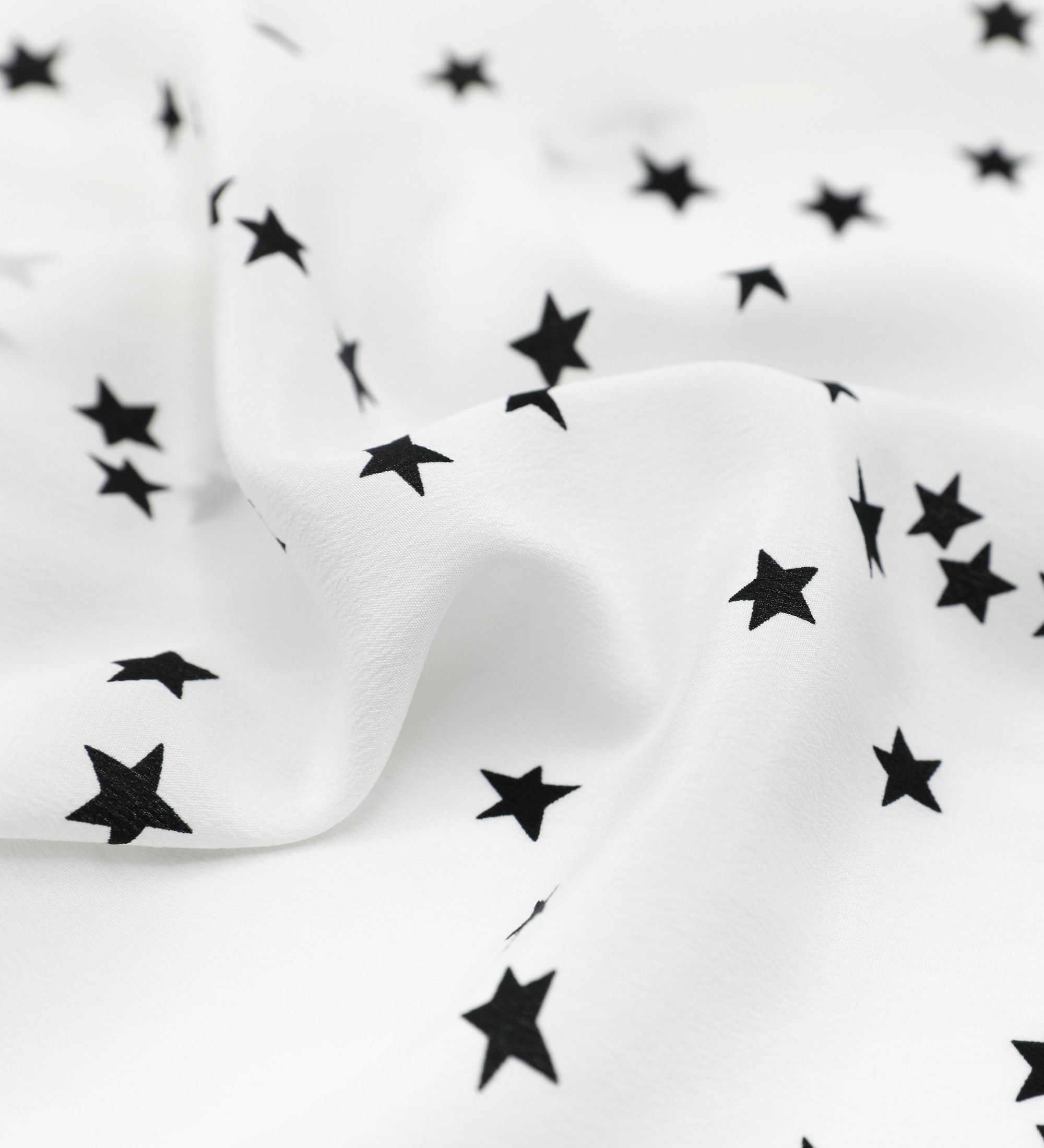 LEEZ Women Silk Blouse Star White