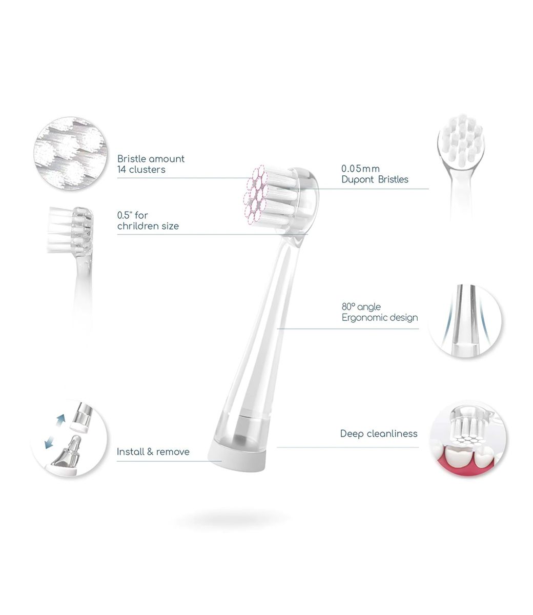 Set of 4 Little Martin's Drawer Toothbrush Replacements