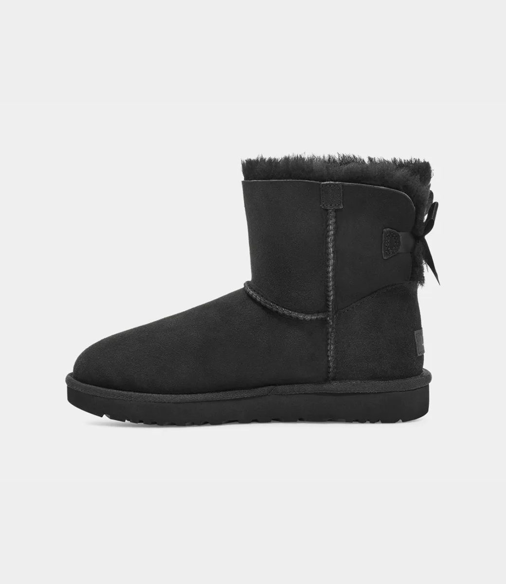 UGG Kid's T Mini Bailey Bow II - BLACK / 7