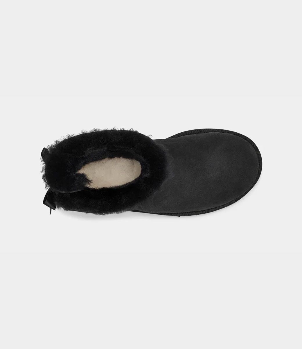 UGG Kid's T Mini Bailey Bow II - BLACK / 7