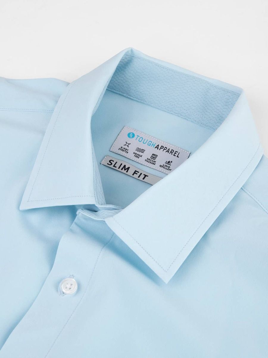Blue Hustle Dress Shirt - Short Sleeve